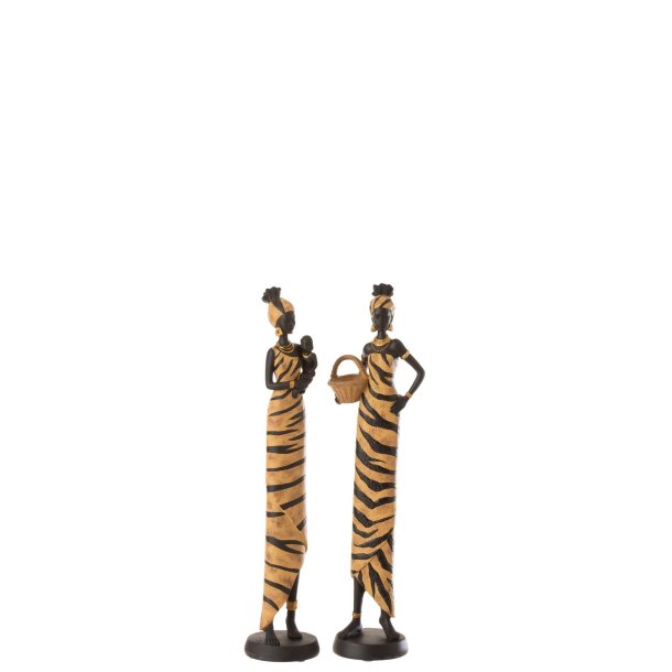 AFR WOM ZEBRA POL BL/BR M ASS2