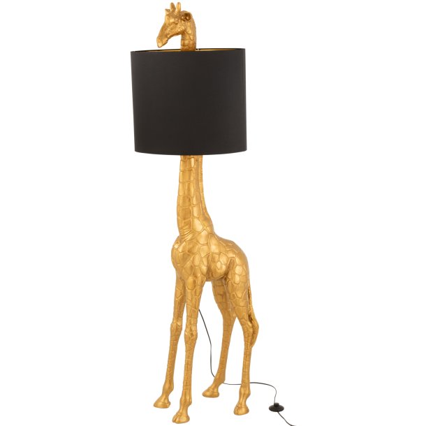 LAMP GIRAFFE POLY GOLD